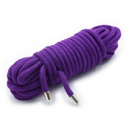 Фиолетовая бондажная веревка из хлопка 20 м
