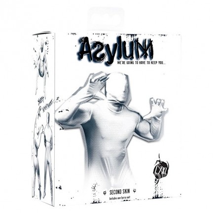 Кэтсьюит Asylum с маской на голову белый Кэтсьюит Asylum с маской на голову белый