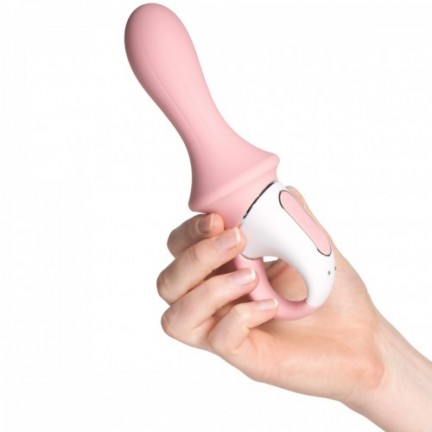 Расширяющийся анальный смарт-вибратор Satisfyer Air Pump Booty 5 розовый