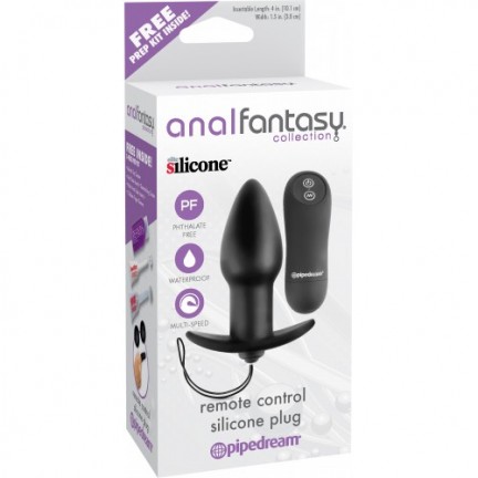 Анальная пробка с вибрацией AFC Remote Control Silicone Plug