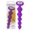 Анальная цепочка с кристаллом Emotions Buddy Purple