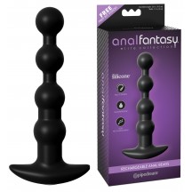 Перезаряжаемая анальная цепочка с вибрацией Elite Collection Rechargeable Anal Beads, черная