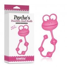 Анальная цепочка розовая Silicone Frog Anal Beads-Pink