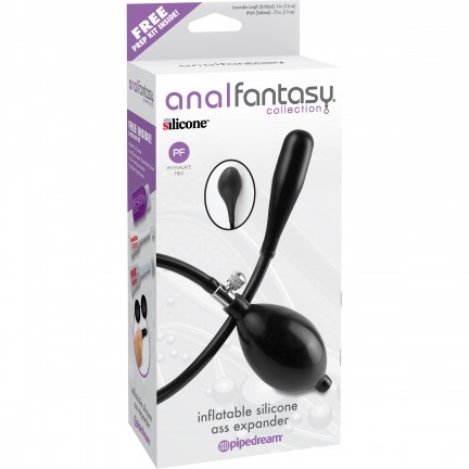 Анальный экспандер надувной AFC Inflatable Silicone Ass Expander Black