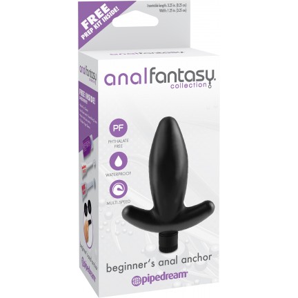 Анальная пробка с вибрацией AFC Beginner's Anal Anchor Black