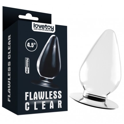 Большая анальная пробка Lovetoy Flawless Clear Anal Plug