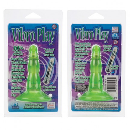 Анальная пробочка Vibro Play green Анальная пробочка Vibro Play green