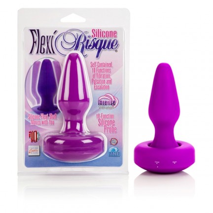 Анальный плаг с 10 функциями Silicone Flexi-Risque