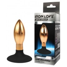 Металлическая анальная втулка Iron Love Gold