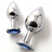 Анальное украшение Butt Plug Large голубой