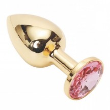 Анальное украшение Golden Plug Small нежно-розовый