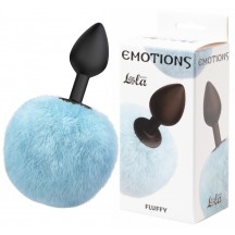 Анальная пробка с хвостиком Emotions Fluffy Blue