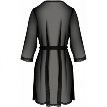 Соблазнительный черный пеньюар Diva L/XL