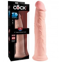 Фаллоимитатор без мошонки на присоске King Cock Plus Triple Density 25,4 см