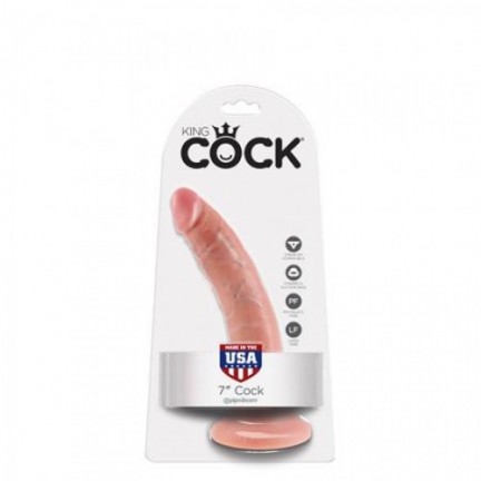 Фаллоимитатор King Cock 7" Cock с присоской