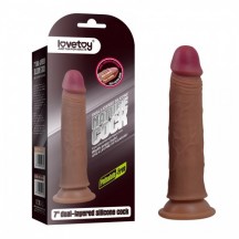 Фаллос на присоске 7 Dual-Layered Silicone Cock мулат