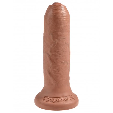 Необрезанный фаллоимитатор King Cock 6 in Uncut Tan