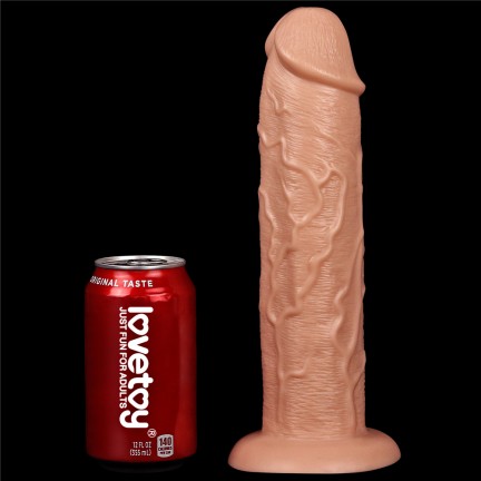 Большой фаллос без мошонки на присоске Lovetoy Realistic Long Dildo 28 см