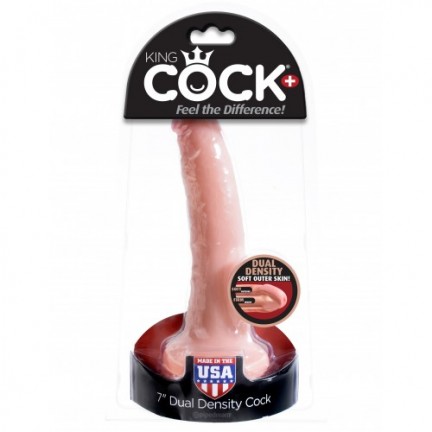 Фаллоимитатор King Cock Plus 7" Dual Density Cock