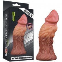 Широкий фаллос с ярко выраженным рельефом и большой головкой Lovetoy Silicone Cock 18 см