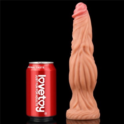 Фаллоимитатор с ярко выраженным рельефом Lovetoy Silicone Cock 25 см