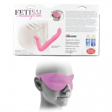 Безремневой страпон FF Elite 8 Strapless Pink Безремневой страпон FF Elite 8 Strapless Pink