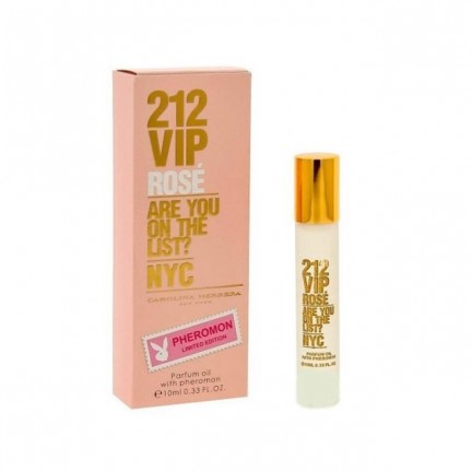 Женские духи масляные с феромонами Carolina Herrera 212 VIP ROSE 10 мл