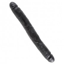 Двухсторонний фаллоимитатор King Cock 12 Dildo Black