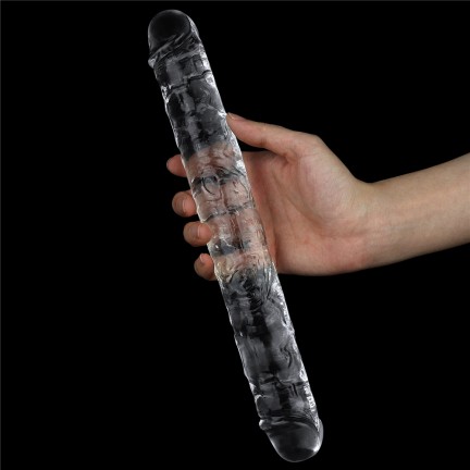 Двойной фаллоимитатор Lovetoy Flawless Clear Double Dildo 30 см