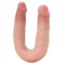 Двойной фаллоимитатор King Cock U-Shaped Medium Double Trouble Flesh