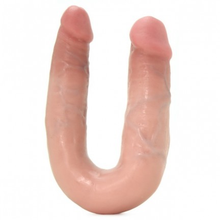 Двойной фаллоимитатор King Cock U-Shaped Medium Double Trouble Flesh