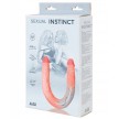 Двойной фаллоимитатор с хребтом Sensual Instinct