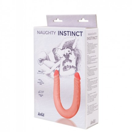 Двусторонний фаллоимитатор Naughty Instinct