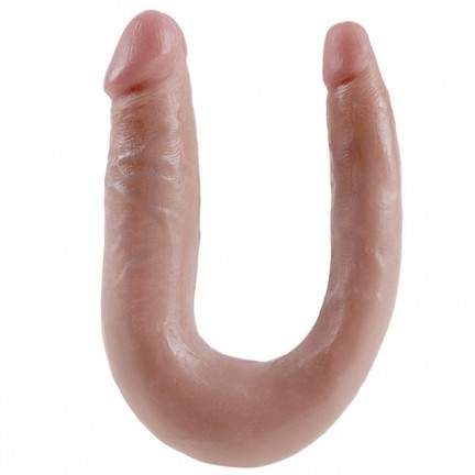 Двойной фаллос King Cock U-Shaped Small Double Trouble Flesh