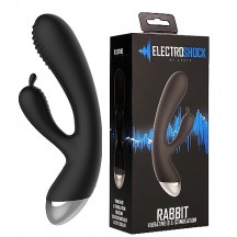 Вибратор с клиторальным стимулятором и электростимуляцией E-Stim Rabbit Vibrator