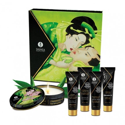 Эротический набор Shunga Geisha's Secret Organica Exotic Green Tea, зеленый чай