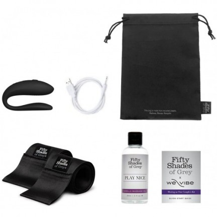Набор для пар Moving As One Fifty Shades of Grey с вибратором для пар We-Vibe Sync Lite Набор для пар Moving As One Fifty Shades of Grey с вибратором для пар We-Vibe Sync Lite