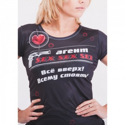 Футболка женская Агент Sex размер S Футболка женская Агент Sex размер S