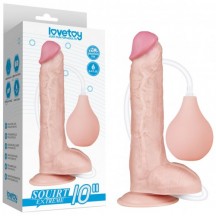 Реалистичный фаллос с имитацией семяизвержения Lovetoy Squirt Extreme 25 см