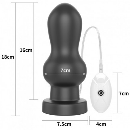 Большая анальная пробка с вибрацией King Sized Vibrating Anal Rammer 18 см