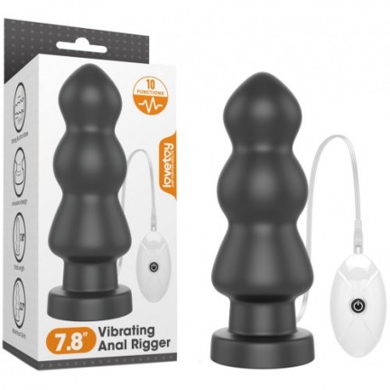 Большая анальная елочка с вибрацией King Sized Vibrating Anal Rigger 20 см