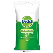 Влажные салфетки Dettol антибактериальные, 10 шт