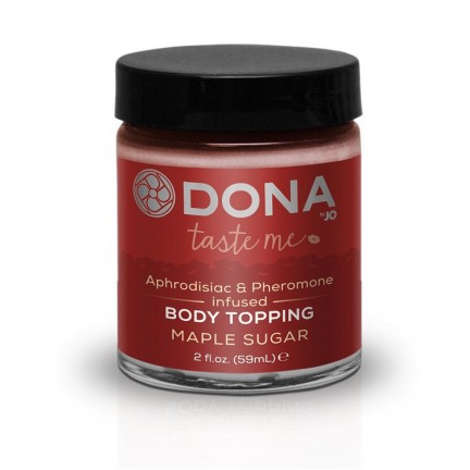 Карамель для тела с феромонами и афродизиаками Dona Body Topping Maple Sugar