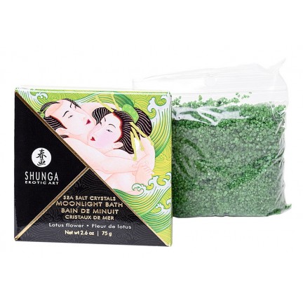 Соль мёртвого моря Shunga Moonlight Bath Lotus Flower с ароматом лотоса 75 гр.