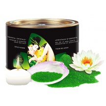 Соль мёртвого моря Shunga Bath Salts Lotus Flower + свеча, 600 гр.
