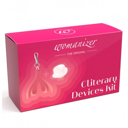 Набор Womanizer Cliterary Devices Kit силиконовая насадка и брелок на ключи