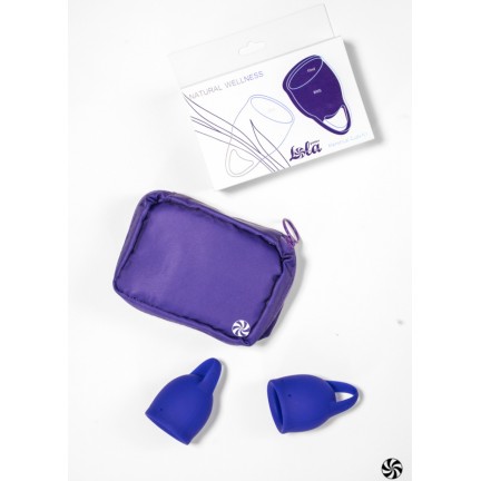 Набор менструальных чаш Natural Wellness Magnolia Iris Blue Набор менструальных чаш Natural Wellness Magnolia Iris Blue