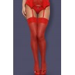 Классические красные чулки L/XL