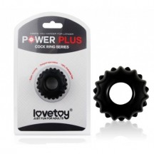 Эрекционное кольцо черное Power Plus Cock Ring