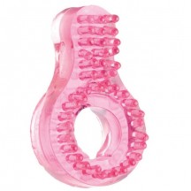 Розовое кольцо со стимулятором 2